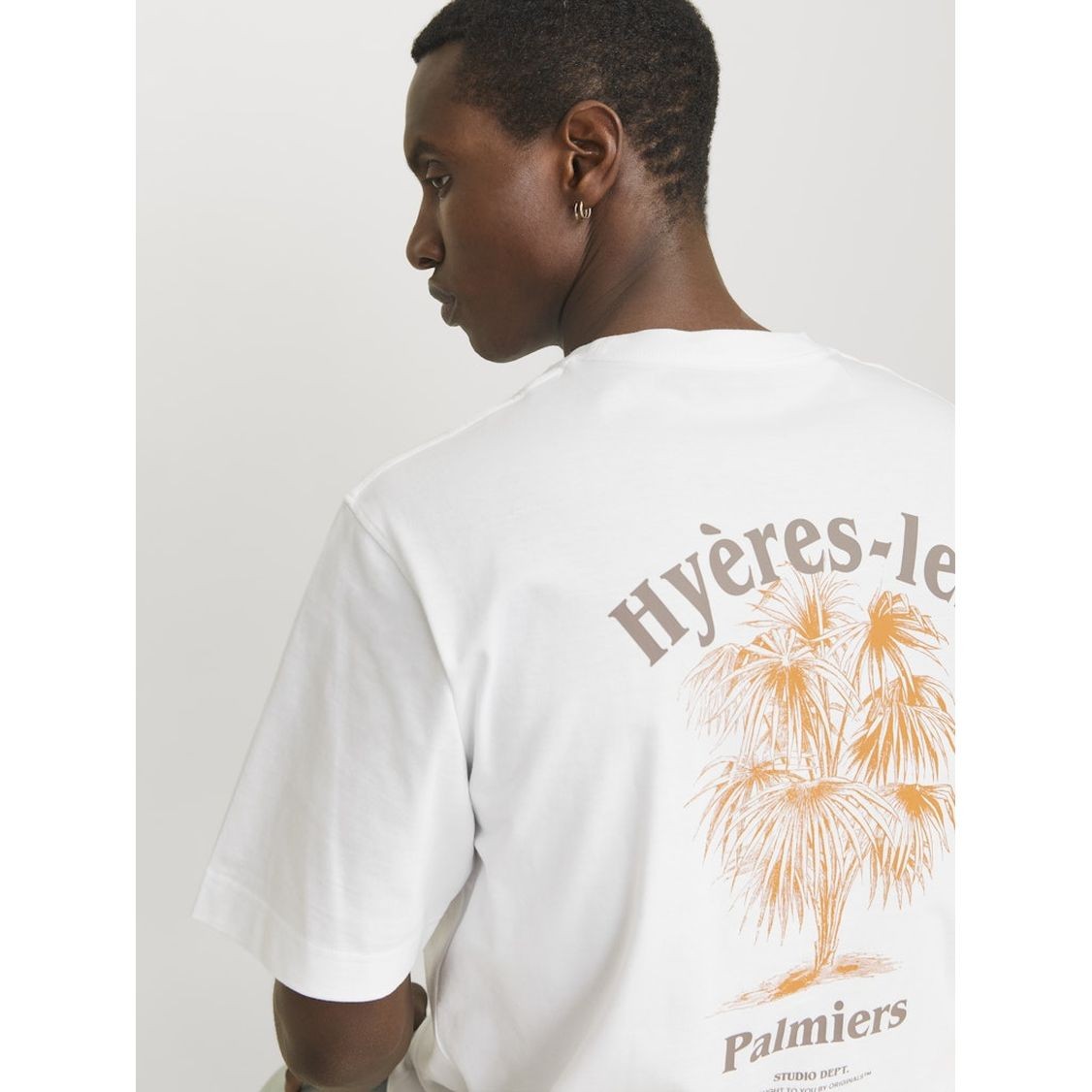 JACK & JONES Marškinėliai vyrams, Balta, Paros easter sketch tee 4