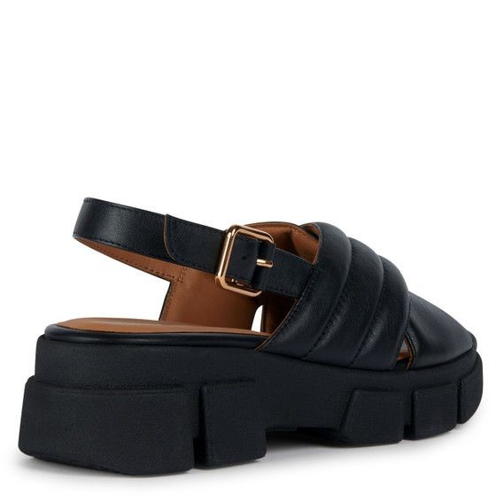 GEOX Basutės moterims, Juoda, LISBONA SANDALS 3