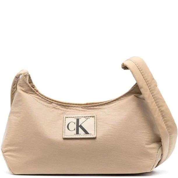 CALVIN KLEIN JEANS Rankinė per petį moterims, Smėlio, CITY NYLON ROUND SHOULDER23 1