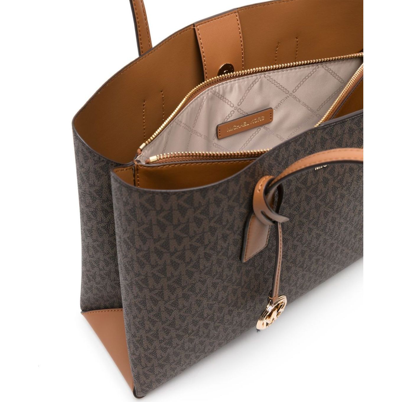 MICHAEL KORS Pirkinių krepšys moterims, Ruda, Middle tote bag 4