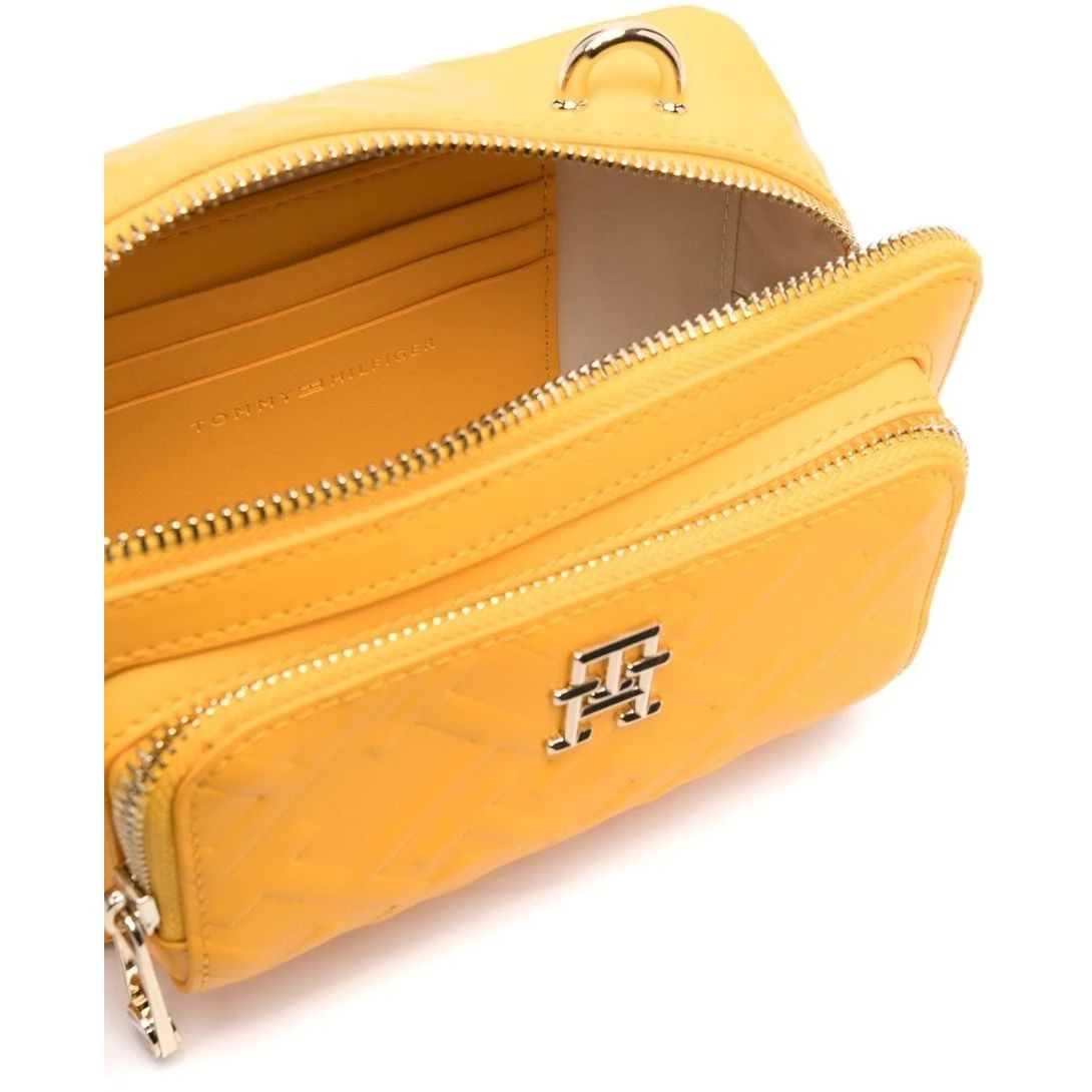 TOMMY HILFIGER Rankinė per petį moterims, Geltona, ICONIC CAMERA BAG MONO 4