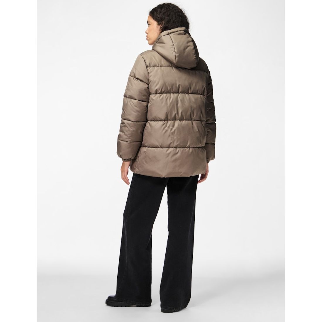 PIECES Pūkinė striukė moterims, Ruda, Maddie puffer jacket 3