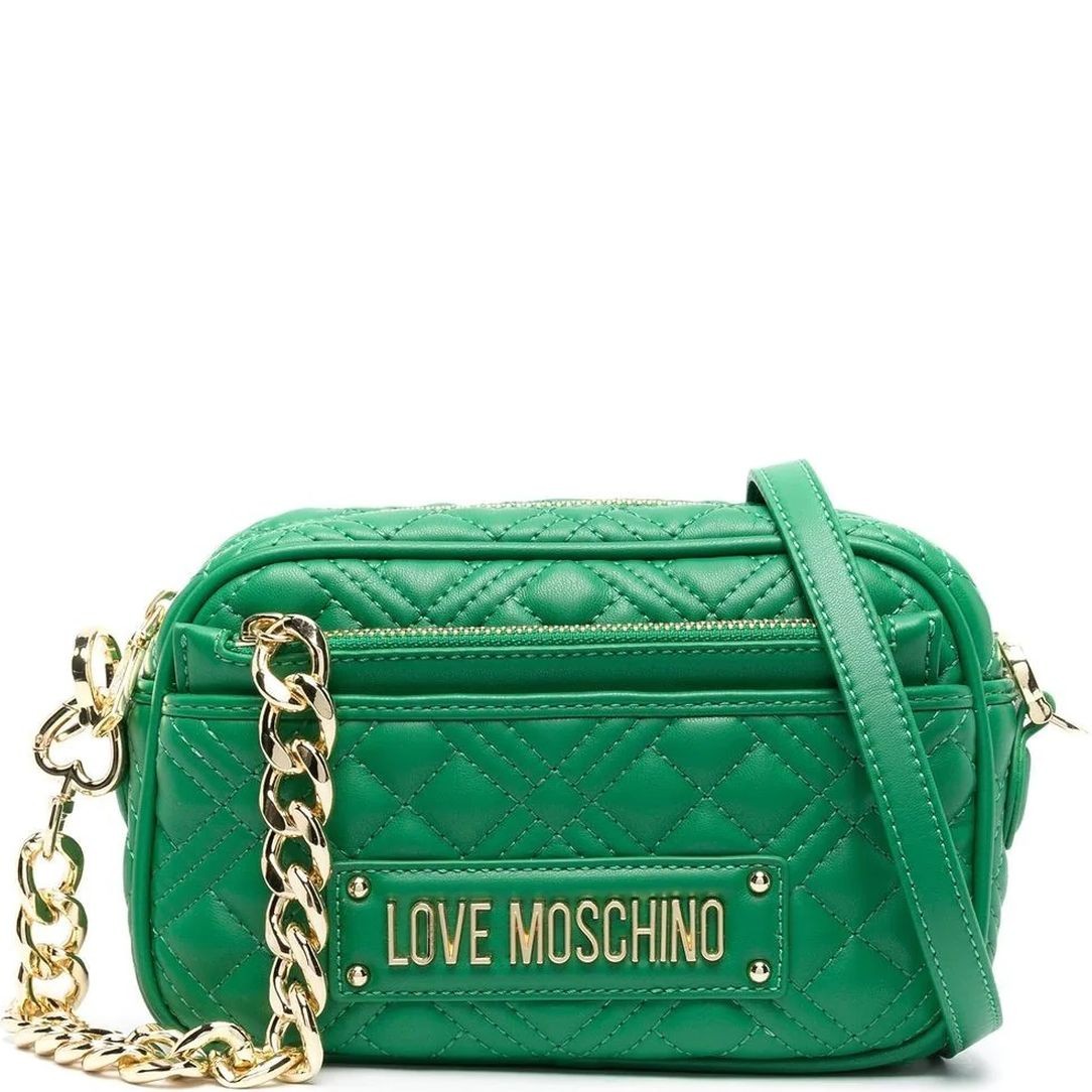 LOVE MOSCHINO Rankinė per petį moterims, Žalia, Crossbody 1