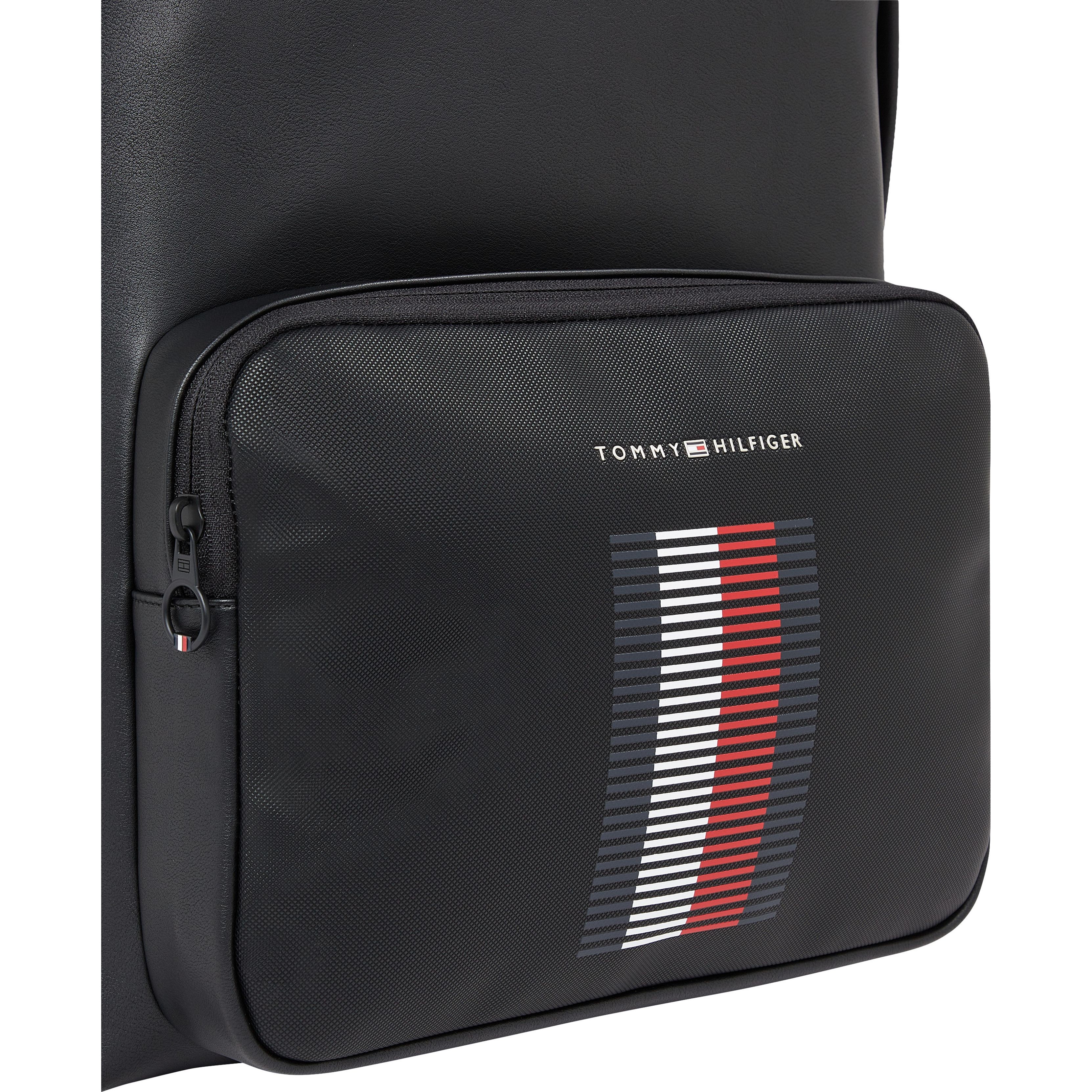 TOMMY HILFIGER Kuprinė vyrams, Juoda, Foundation pque backpack 3