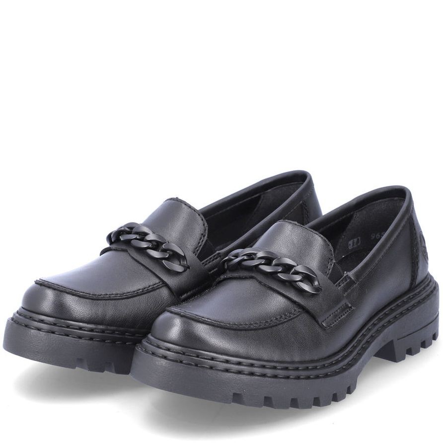 RIEKER Loaferiai moterims, Juoda, LOAFERS 10