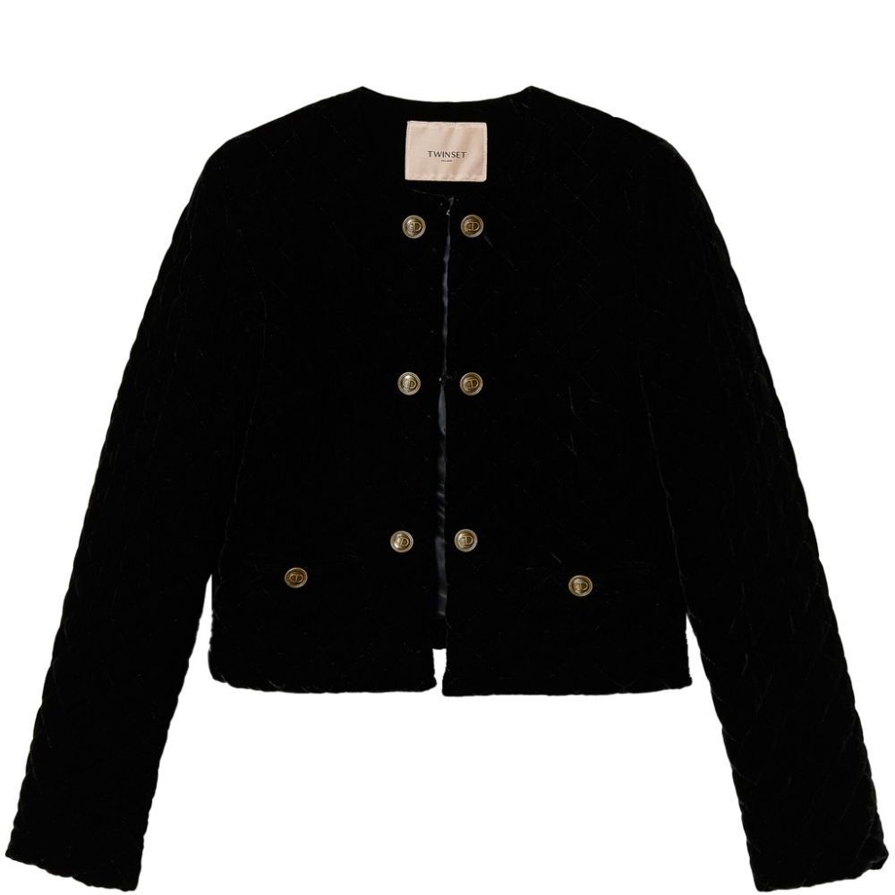 TWINSET Švarkas moterims, Juoda, Blazers