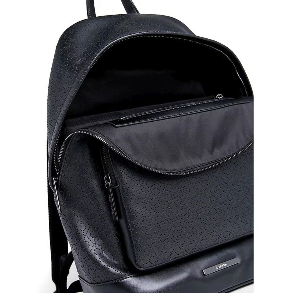 CALVIN KLEIN Kuprinė vyrams, Juoda, Modern bar campus backpack 4