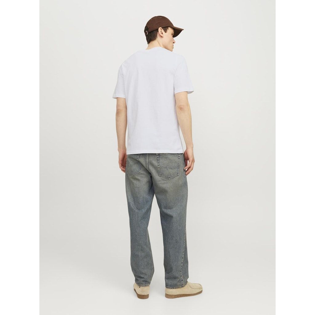 JACK & JONES Marškinėliai vyrams, Balta, JPRSTAR TEE SS CREW 5