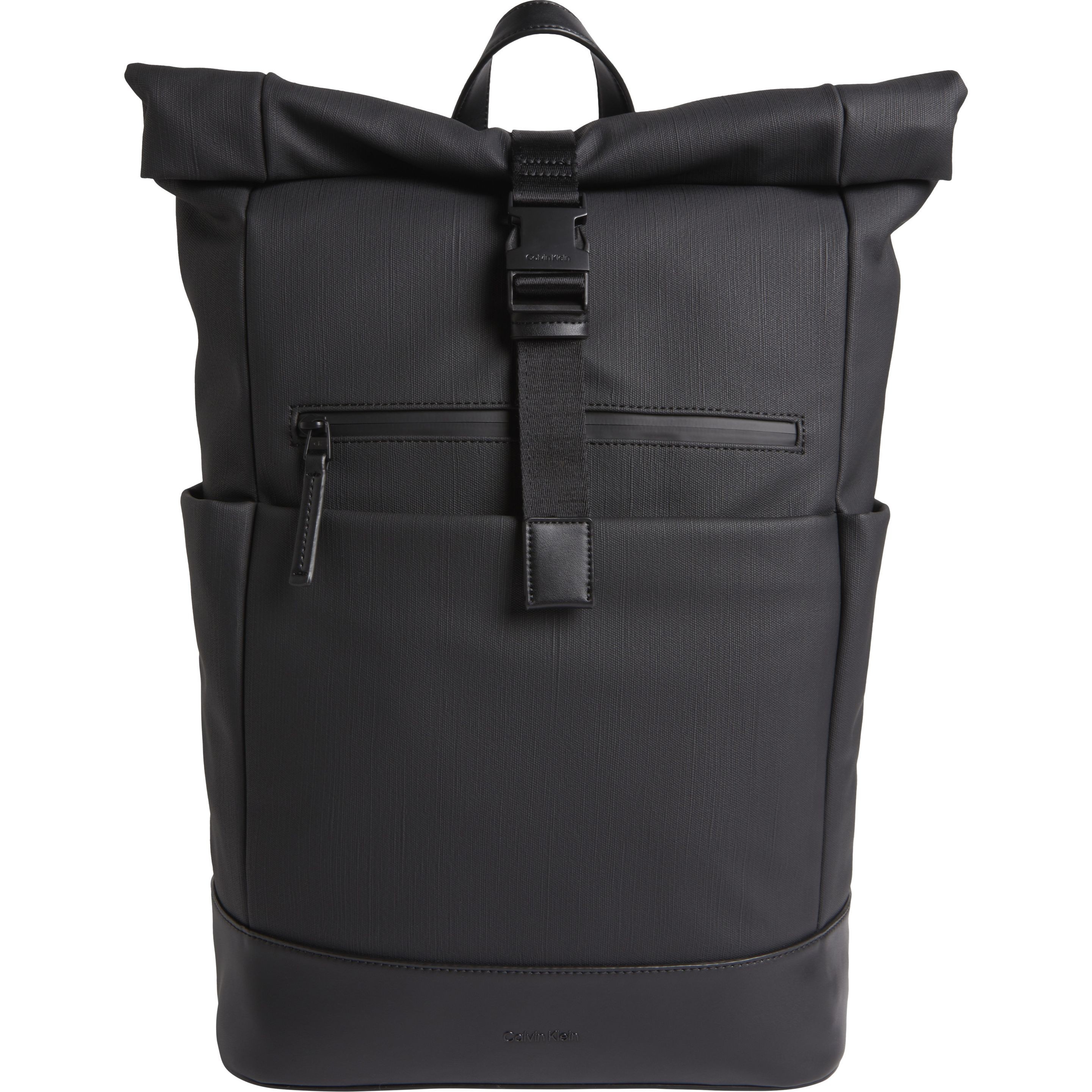 CALVIN KLEIN Kuprinė vyrams, Juoda, Tech sensual roll top backpack 1