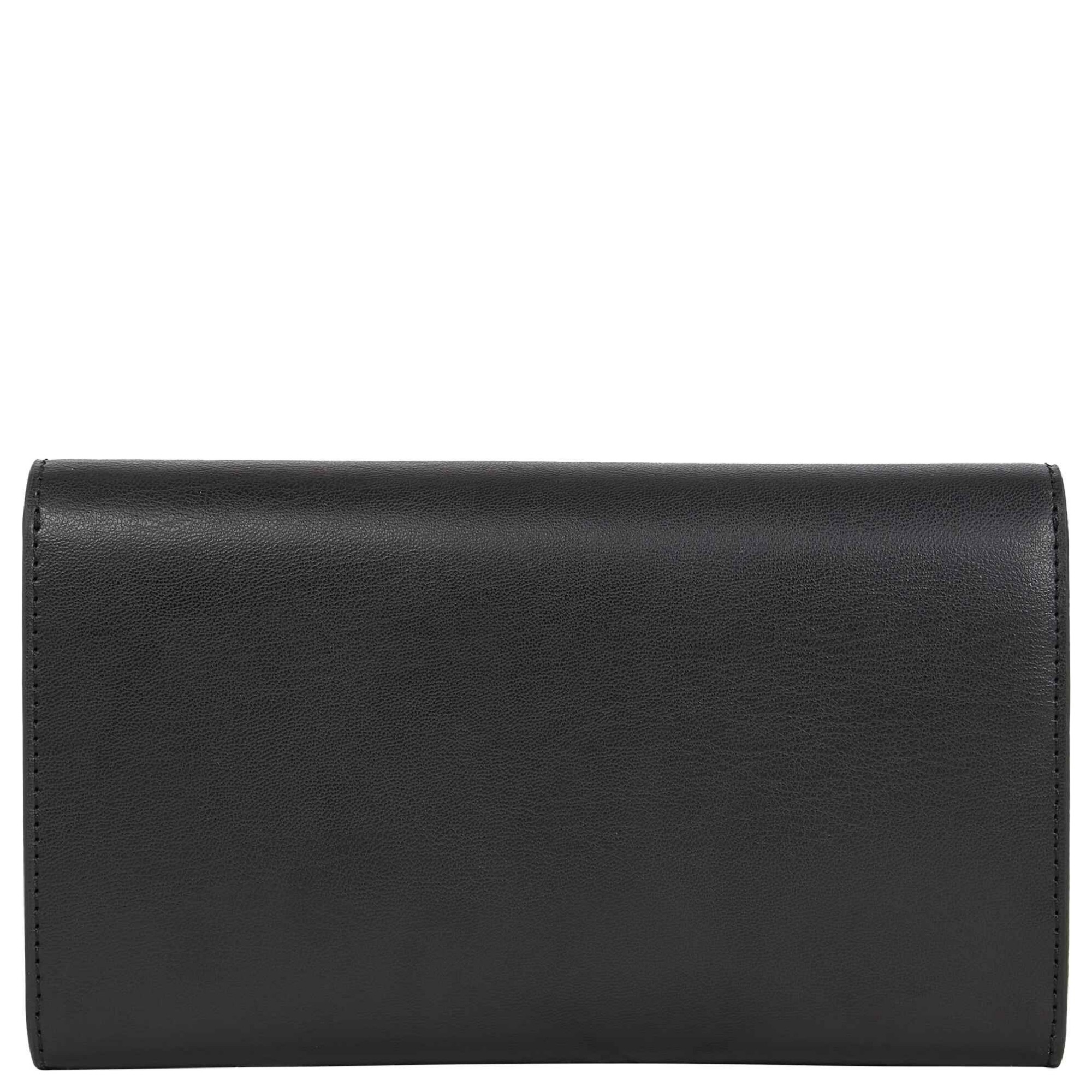 TOMMY HILFIGER Piniginė moterims, Juoda, TH icon flap wallet 2