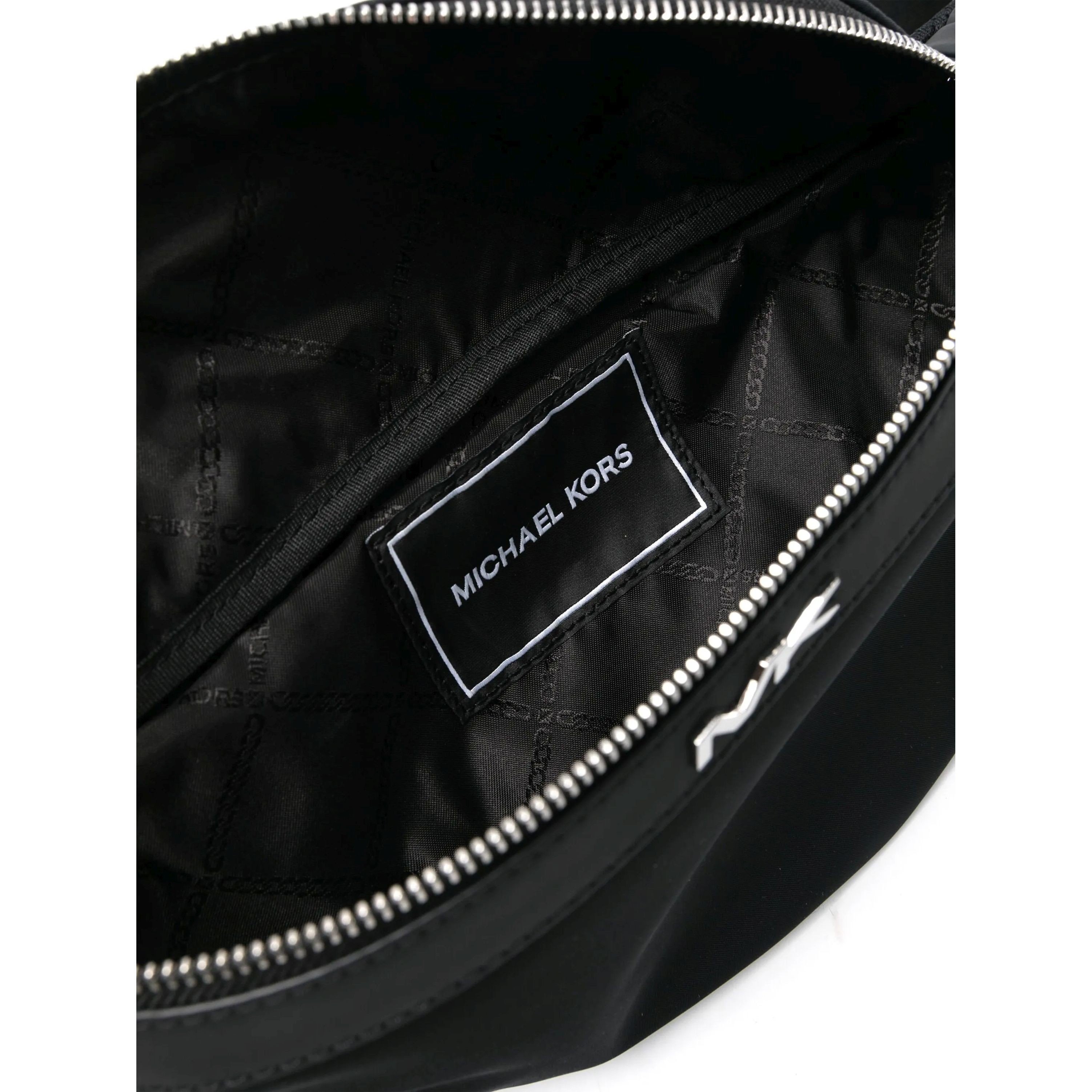 MICHAEL KORS Rankinė per juosmenį vyrams, Juoda, Malone nylon belt bag 4
