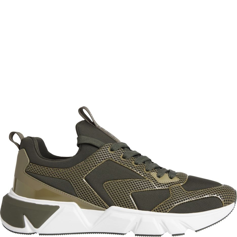 CALVIN KLEIN Sportiniai bateliai vyrams, Žalia, LOW TOP LACE UP NEO MIX 2