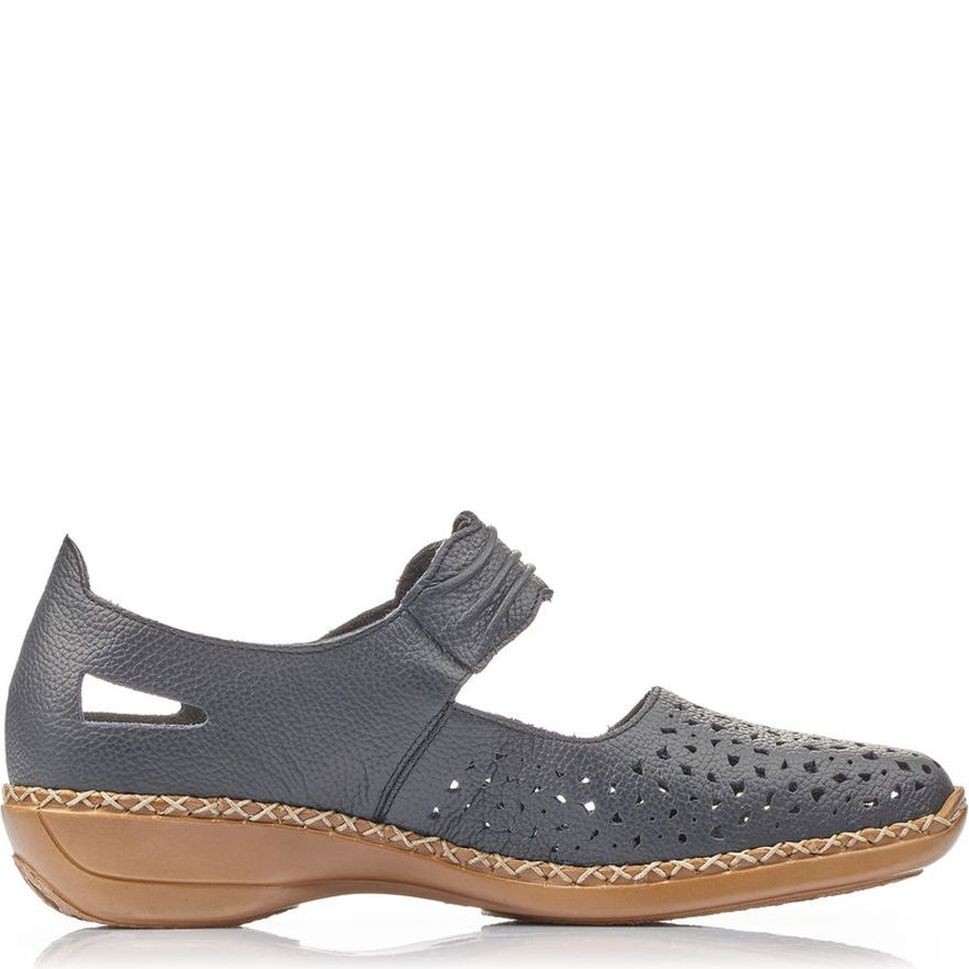 RIEKER Bateliai - moterims, Mėlyna, 41399/14 3