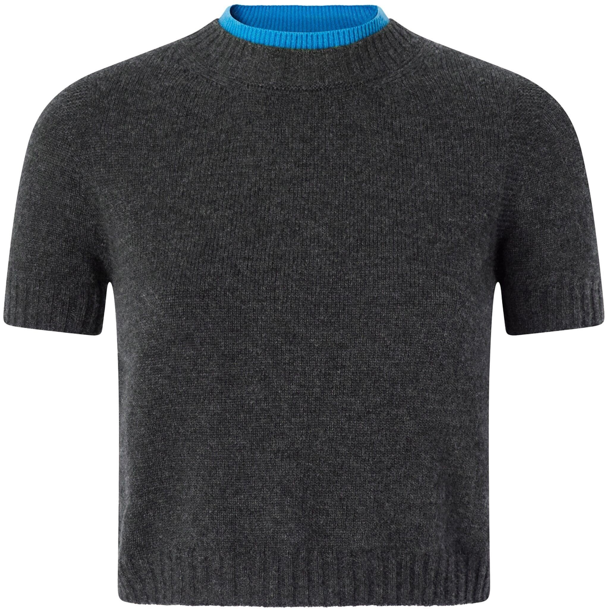 PINKO Marškinėliai trump. rankovėmis moterims, Pilka, Short jersey t-shirts 1