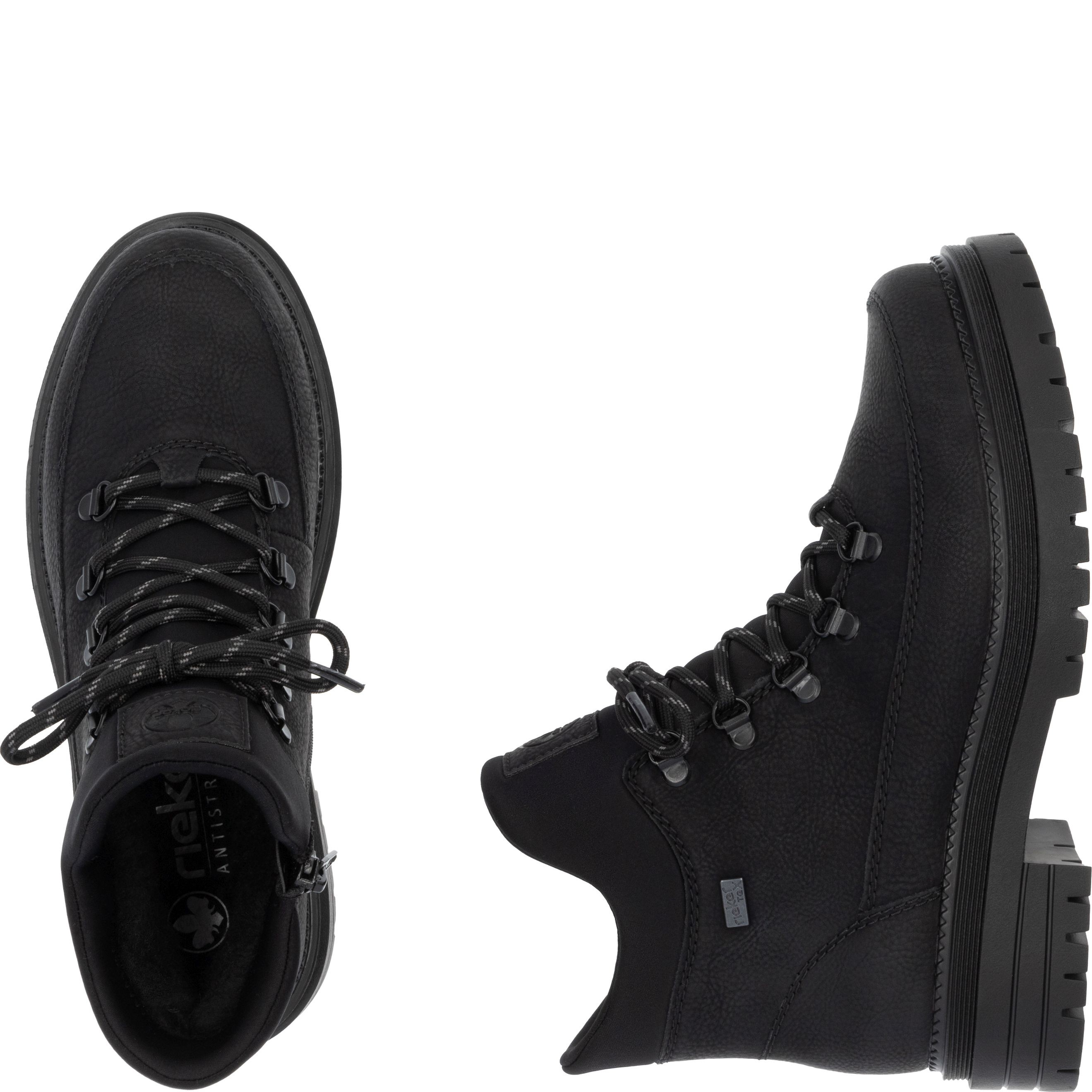 RIEKER Aulinukai moterims, Juoda, Ladies mid height boots 11