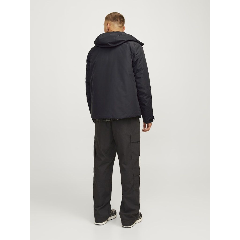 JACK & JONES Lengva striukė vyrams, Juoda, Summit padded shell jacket 3