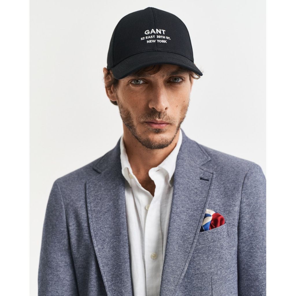 GANT Švarkas vyrams, Mėlyna, Slim two-tone jersey blazer 4