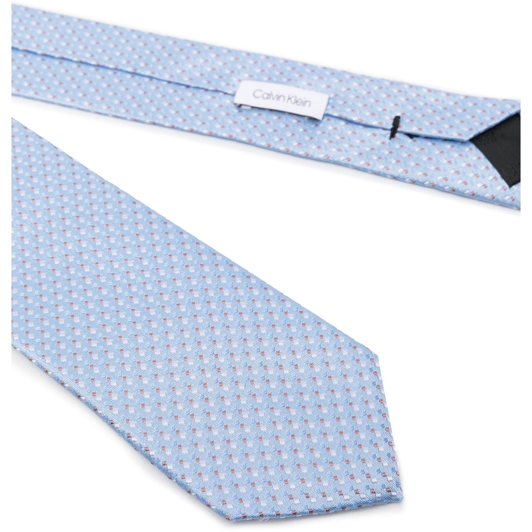 CALVIN KLEIN JEANS Kaklaraištis vyrams, Mėlyna, Big pattern silk tie 2