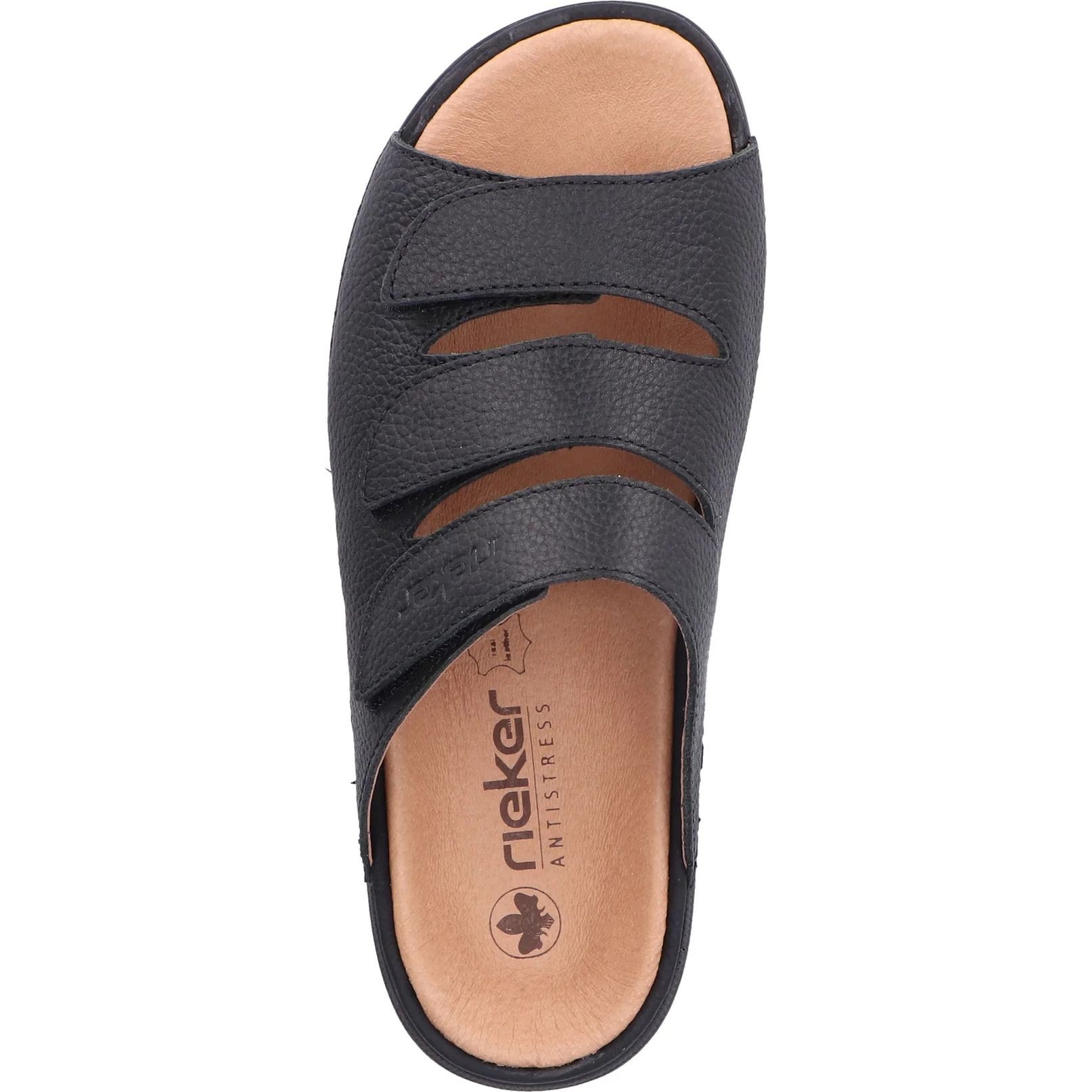 RIEKER Šlepetės vyrams, Juoda, SLIPPERS 3