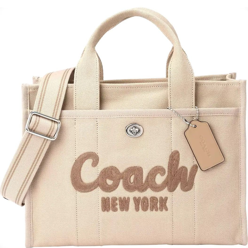 COACH Pirkinių krepšys moterims, Smėlio, Cargo tote 1