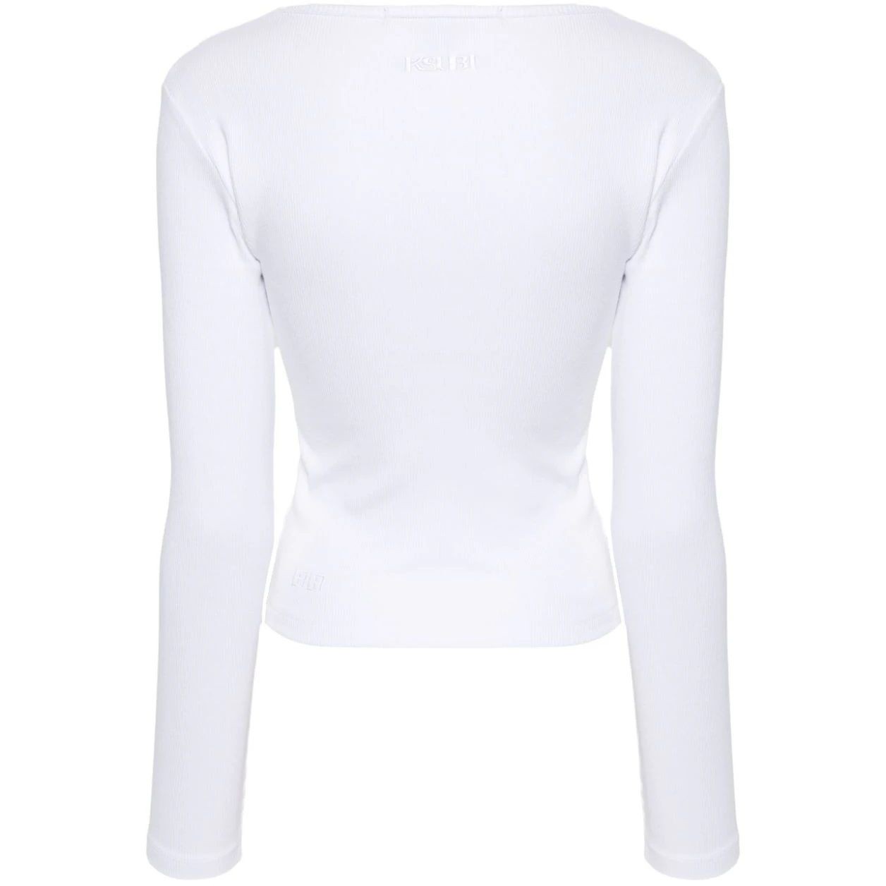 KSUBI Marškinėliai ilgom. rankovėmis moterims, Balta, Switch tee white 2