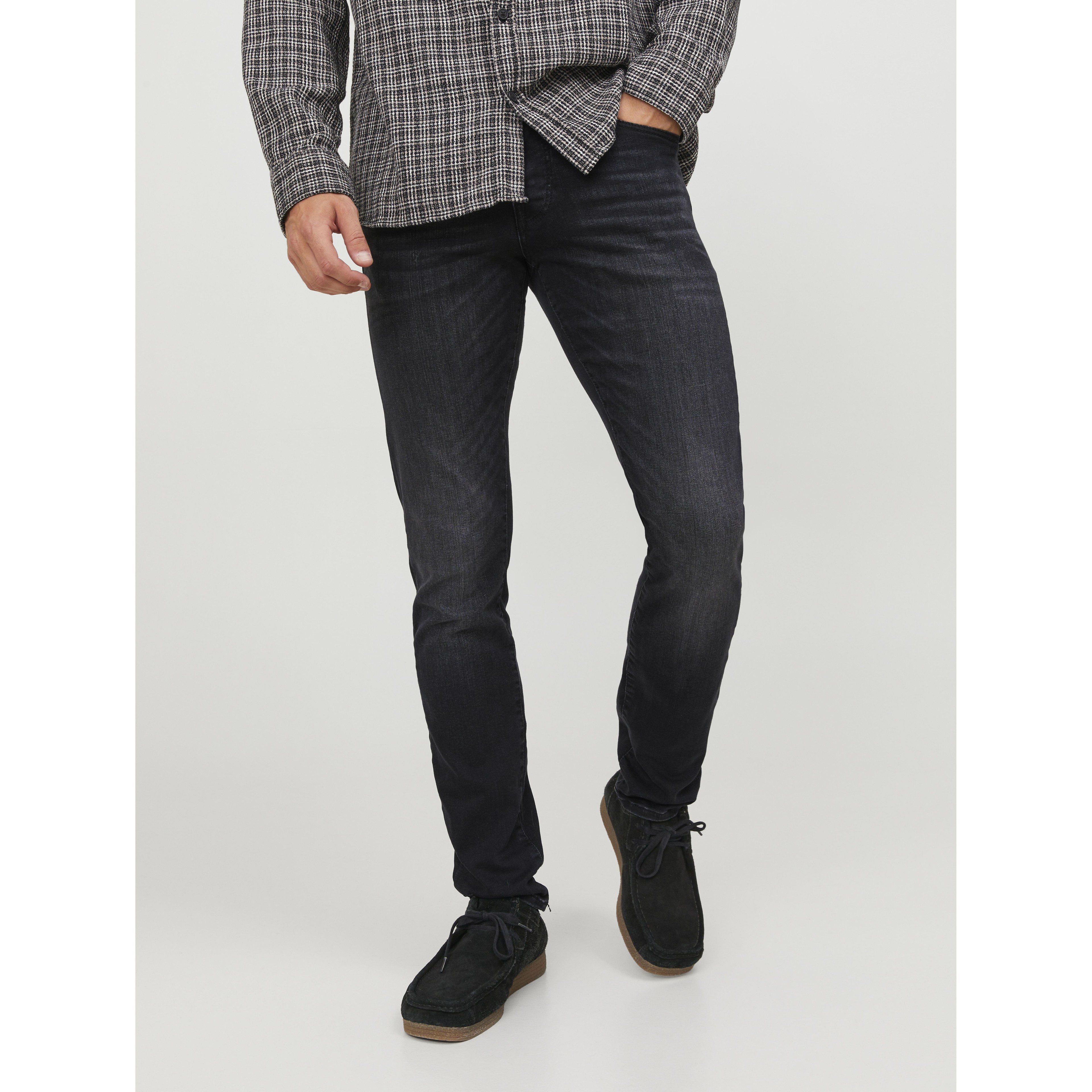 JACK & JONES Slim džinsai vyrams, Juoda, JJIGLENN JJICON JJ 5 6