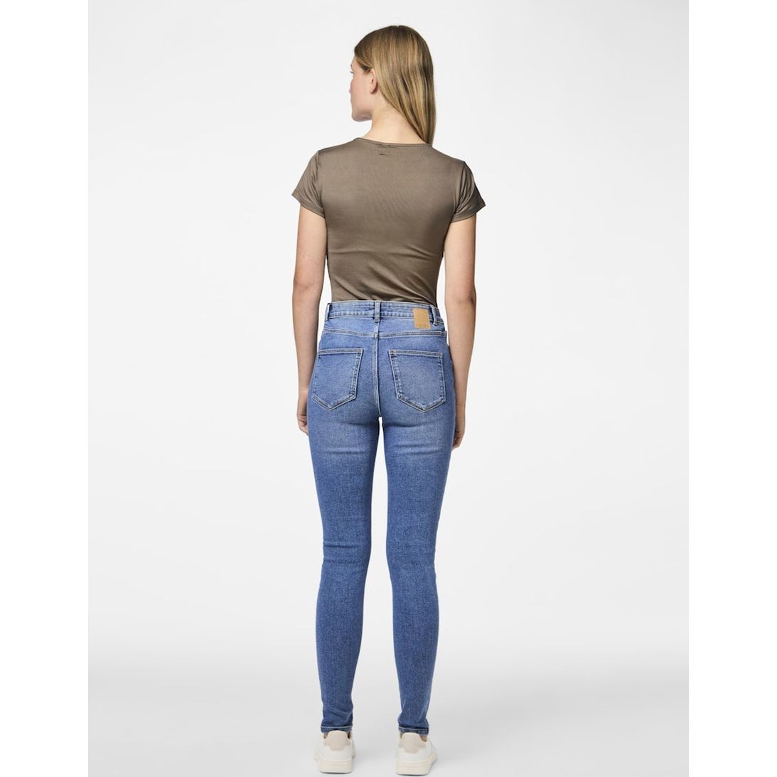 PIECES Aptempti džinsai moterims, Mėlyna, PCDANA HW SKINNY JEAN 5