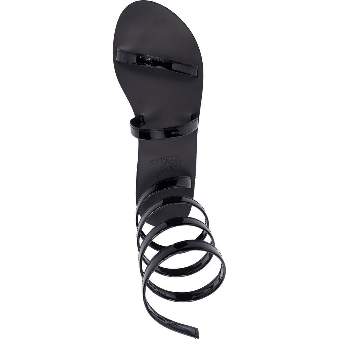 ANCIENT GREEK SANDAL Basutės moterims, Juoda, Ofis patent sandals 4