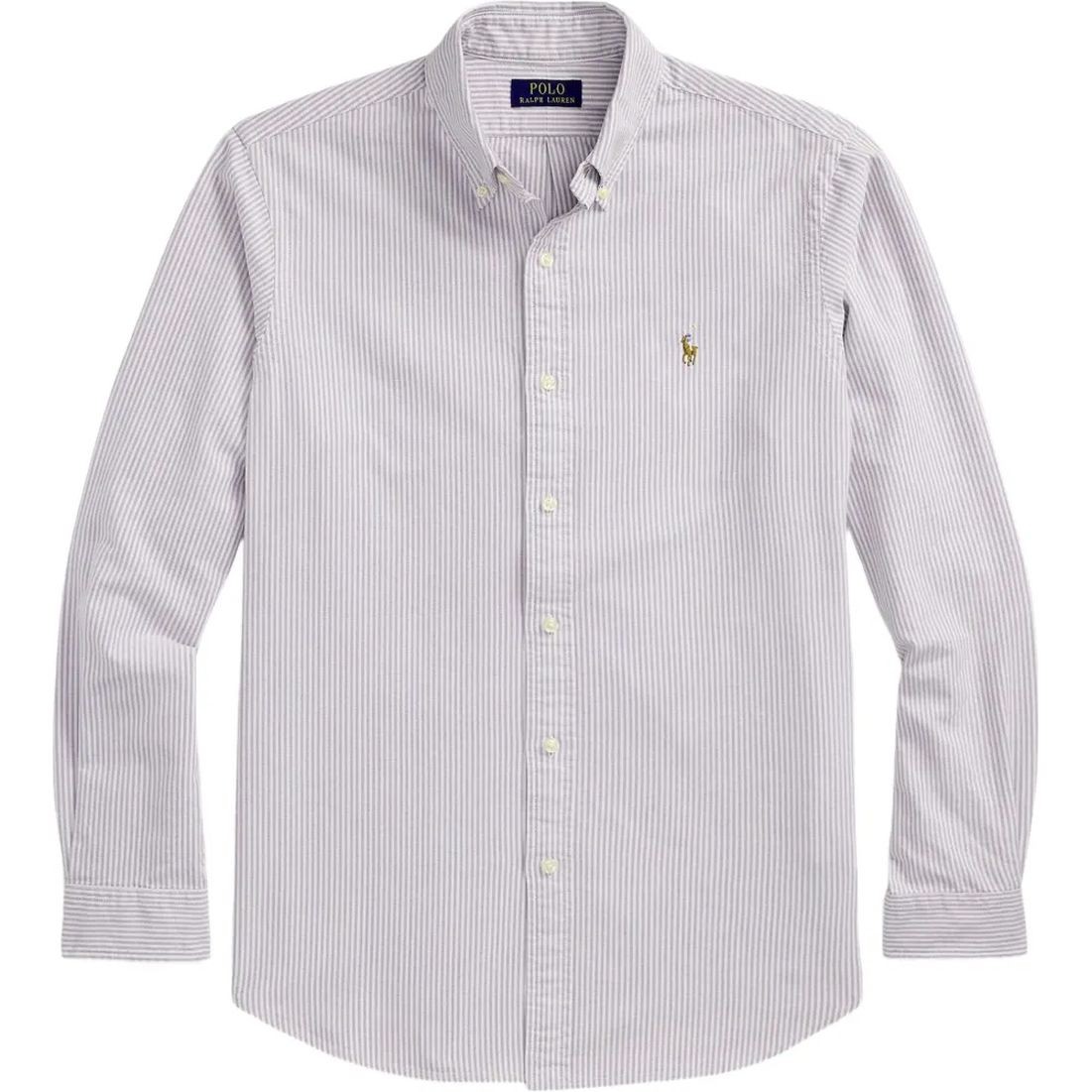 POLO RALPH LAUREN Marškiniai ilgomis rankovėmis vyrams, Balta, Long sleeve-sport shirt