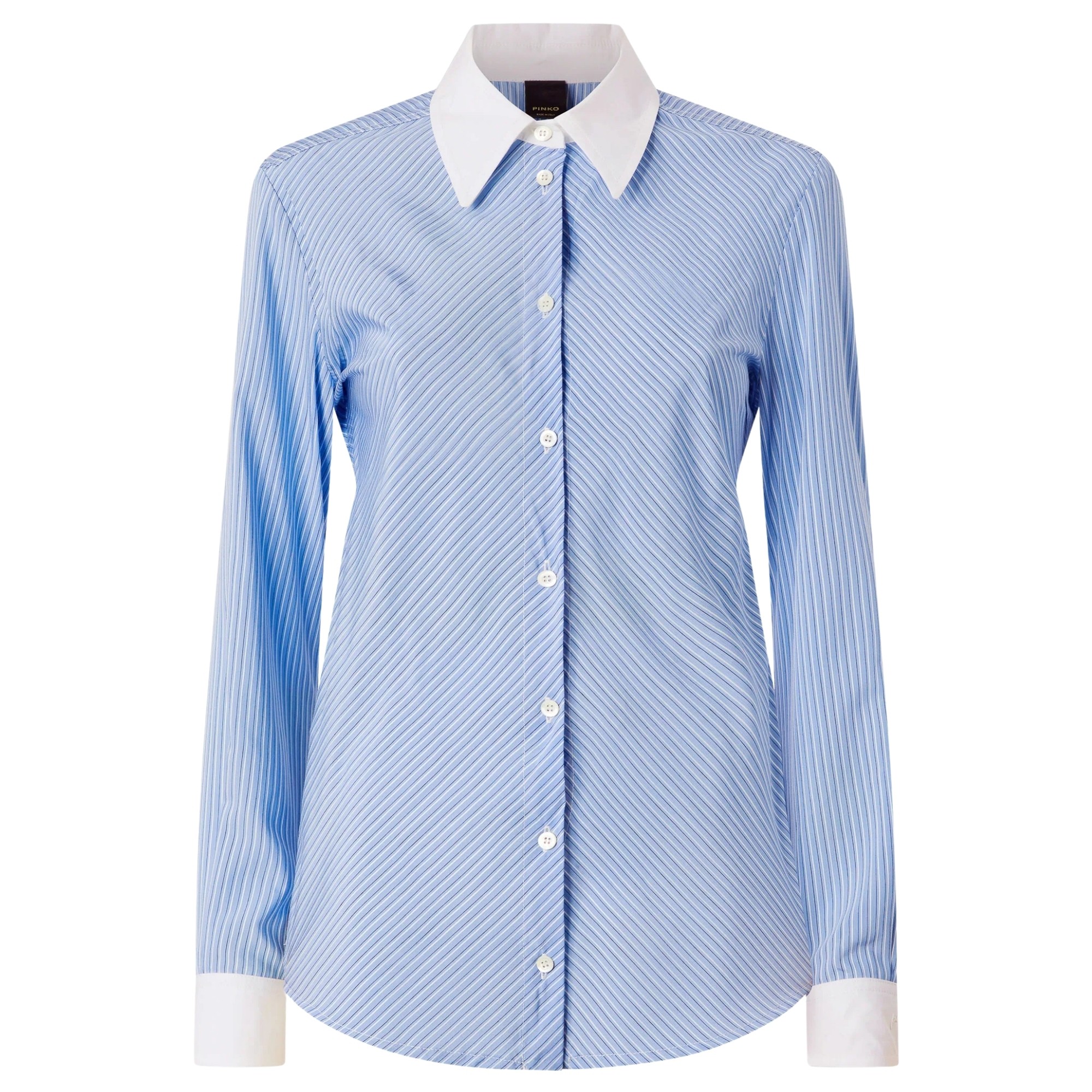 PINKO Marškiniai ilgomis rankovėmis moterims, Mėlyna, Caelie shirt 1