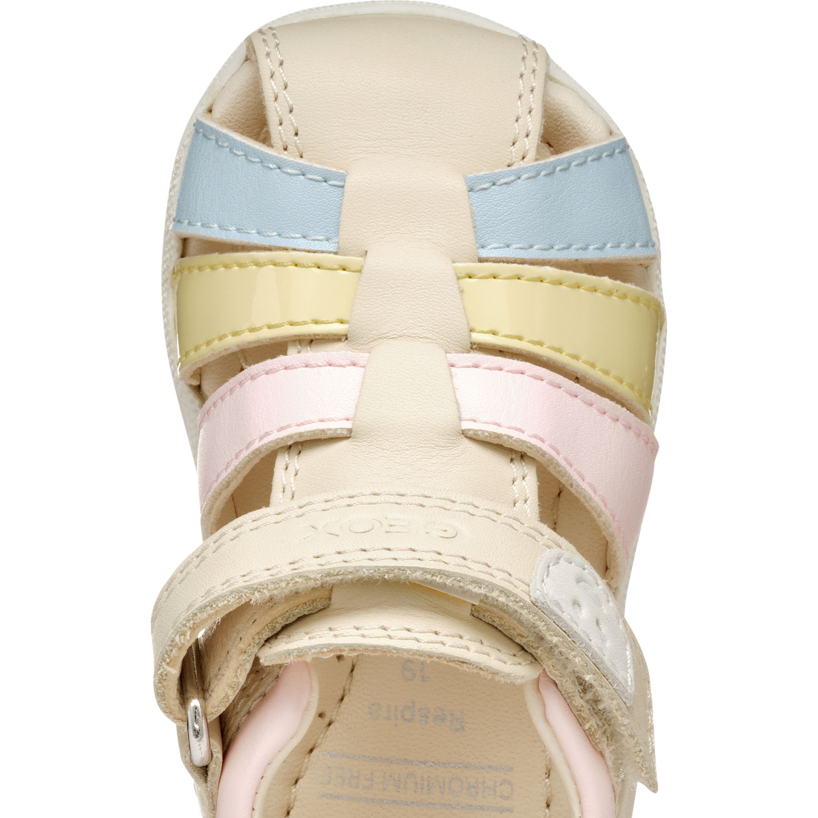 GEOX Basutės mergaitėms, Smėlio, Macchia sandals 5