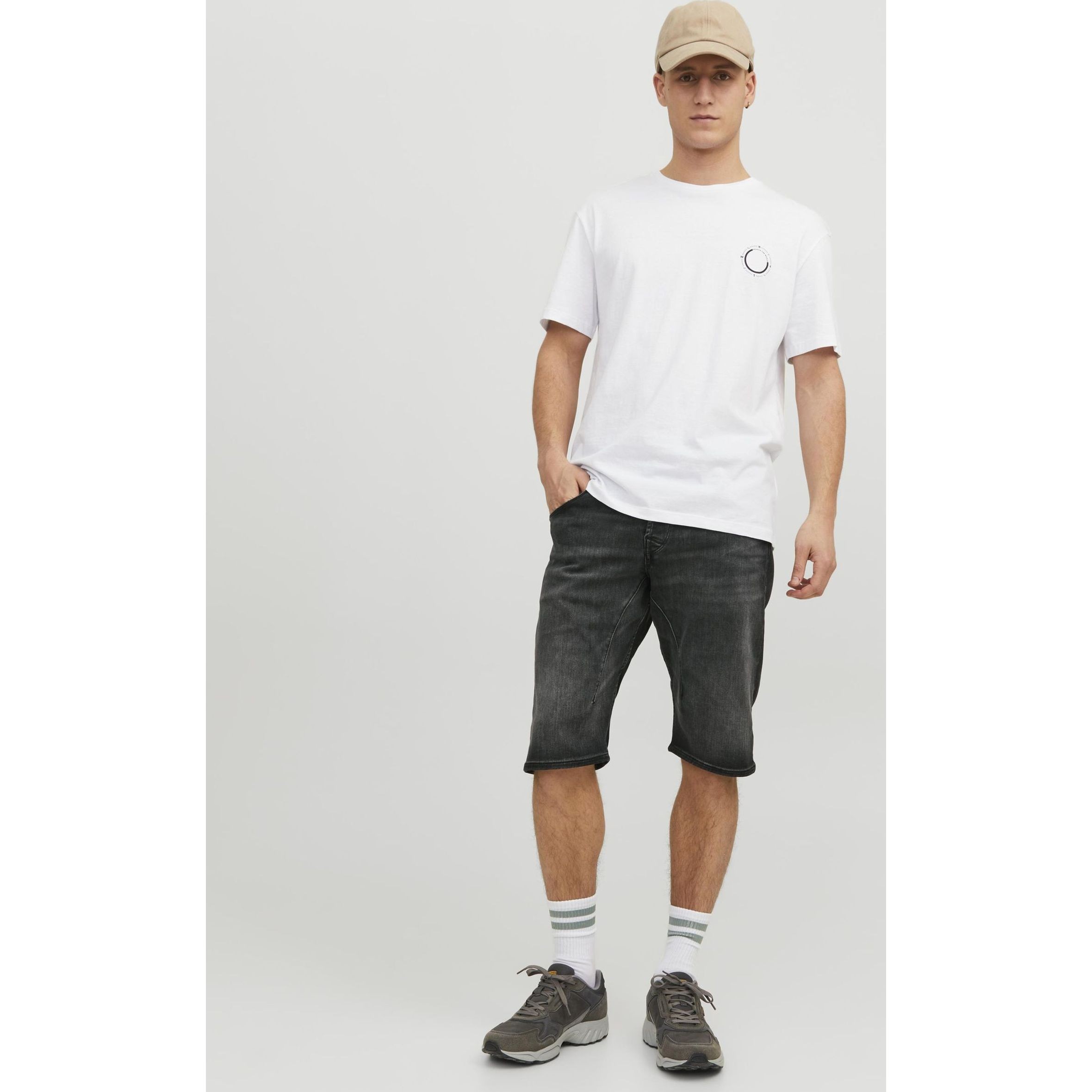 JACK & JONES Šortai vyrams, Juoda, JJISCALE JJLONG SHORTS 5