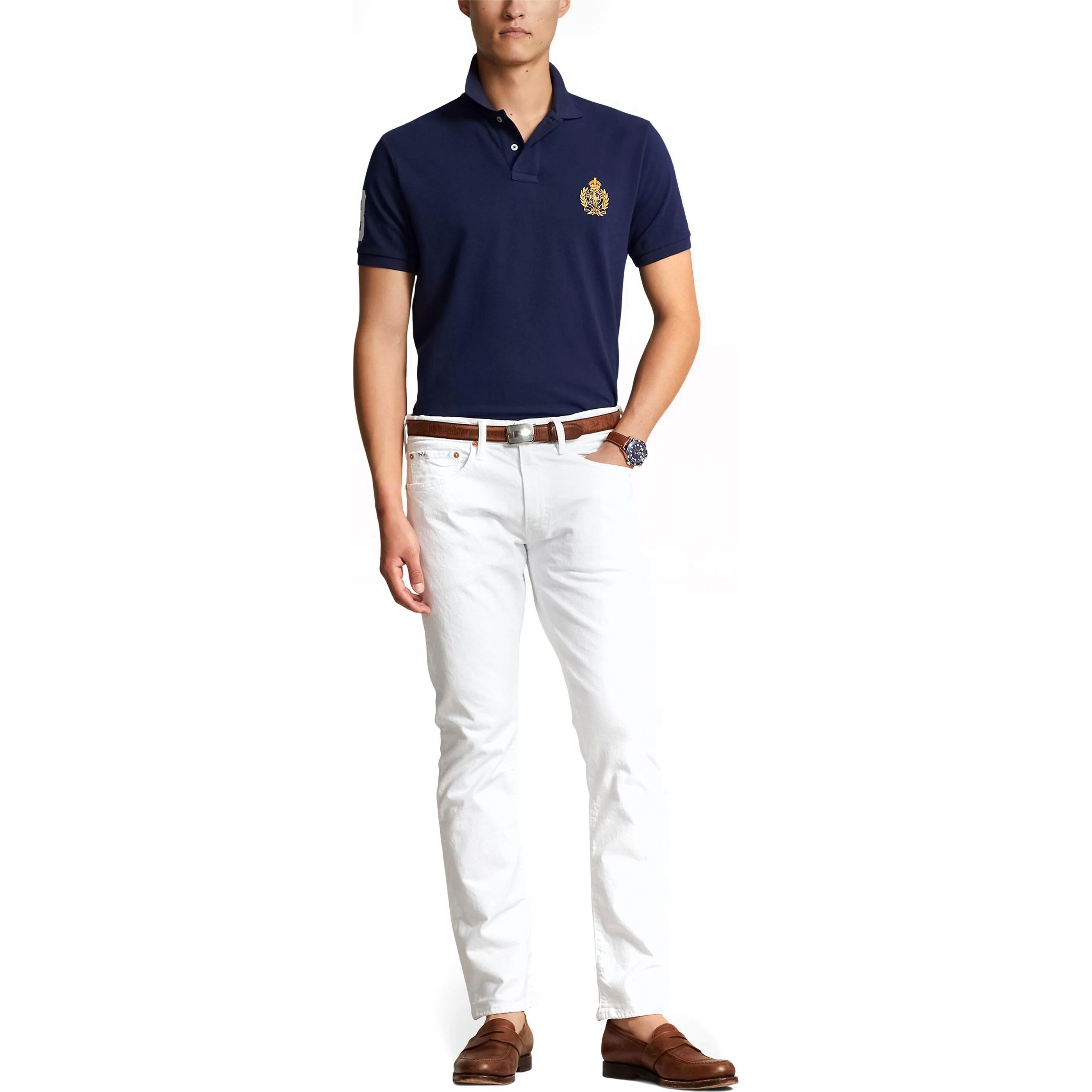 POLO RALPH LAUREN Polo marškiniai trumpos rank. vyrams, Mėlyna, Short sleeve polo shirt 2
