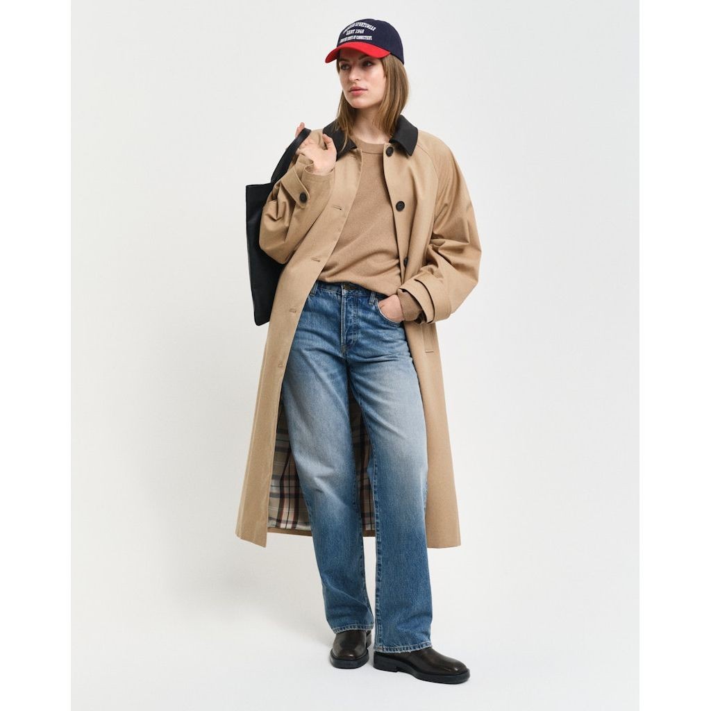 GANT Megztinis moterims, Ruda, Superfine lambswool sweater 5