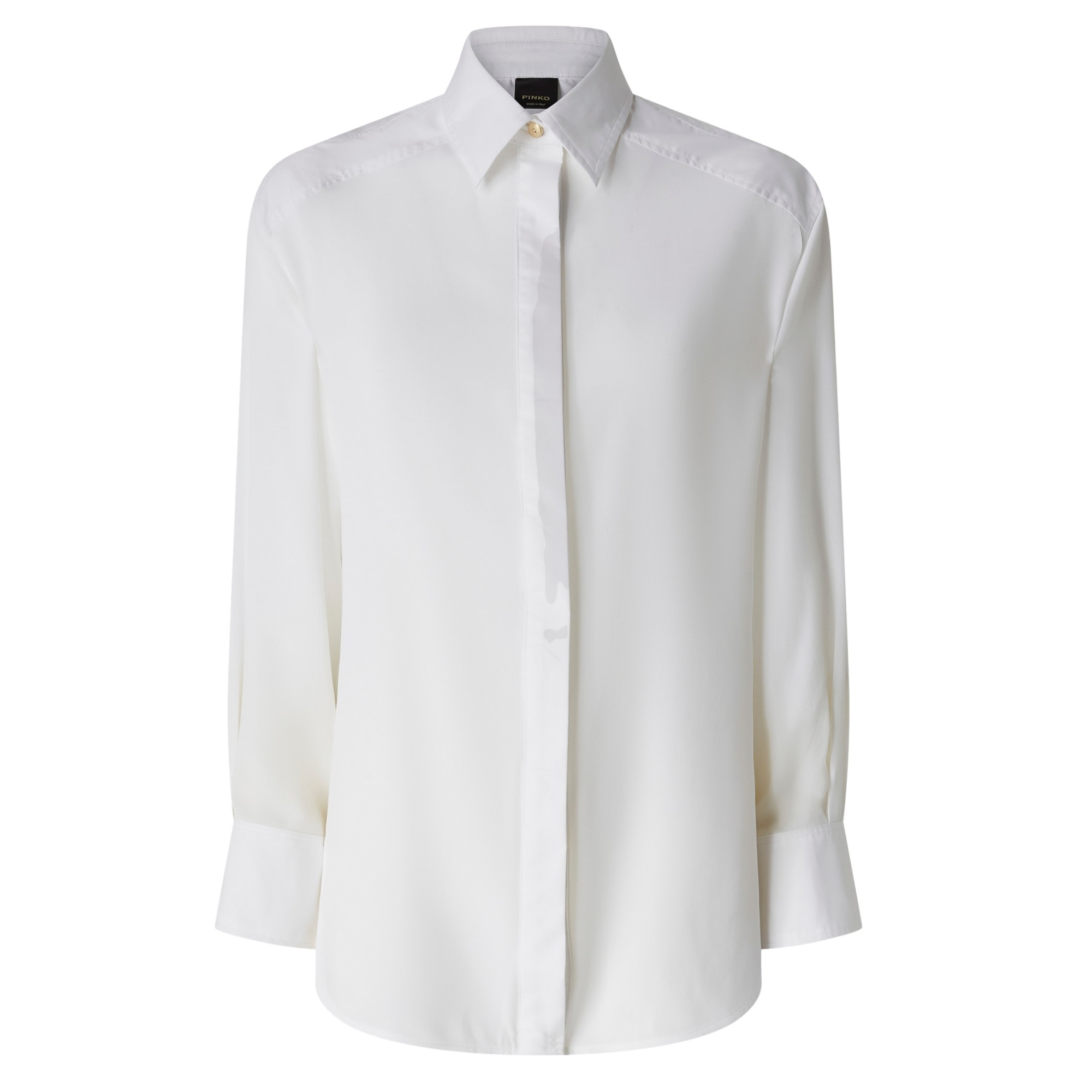 PINKO Marškiniai ilgomis rankovėmis moterims, Balta, Cassata shirt 1