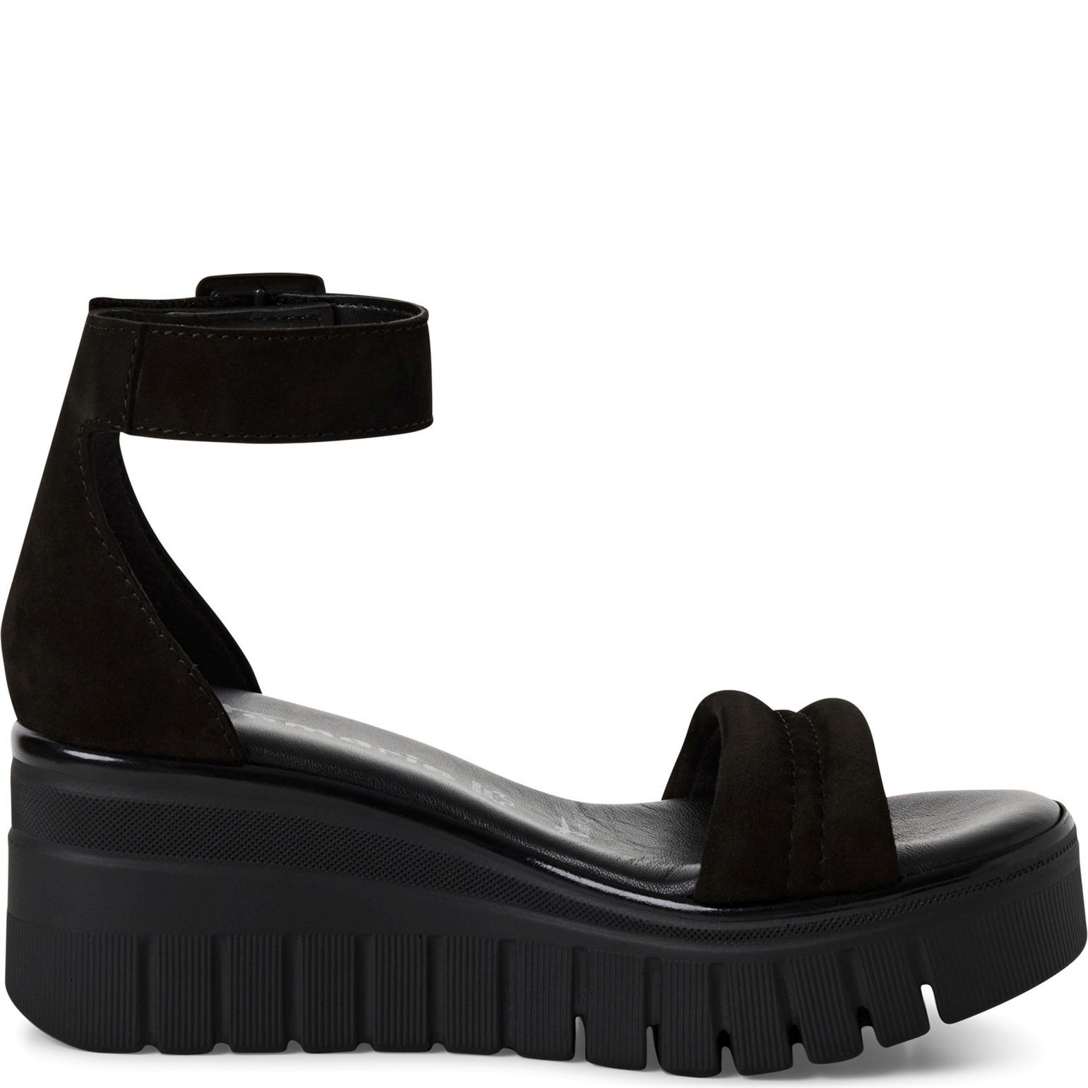 TAMARIS Basutės moterims, Juoda, Wedge/plat sandals 3