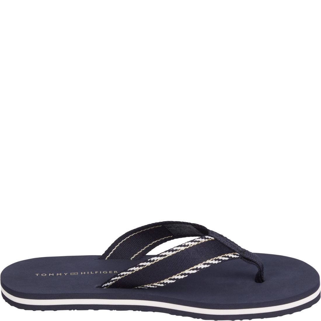 TOMMY HILFIGER Šlepetės moterims, Mėlyna, Webbing sandal 3