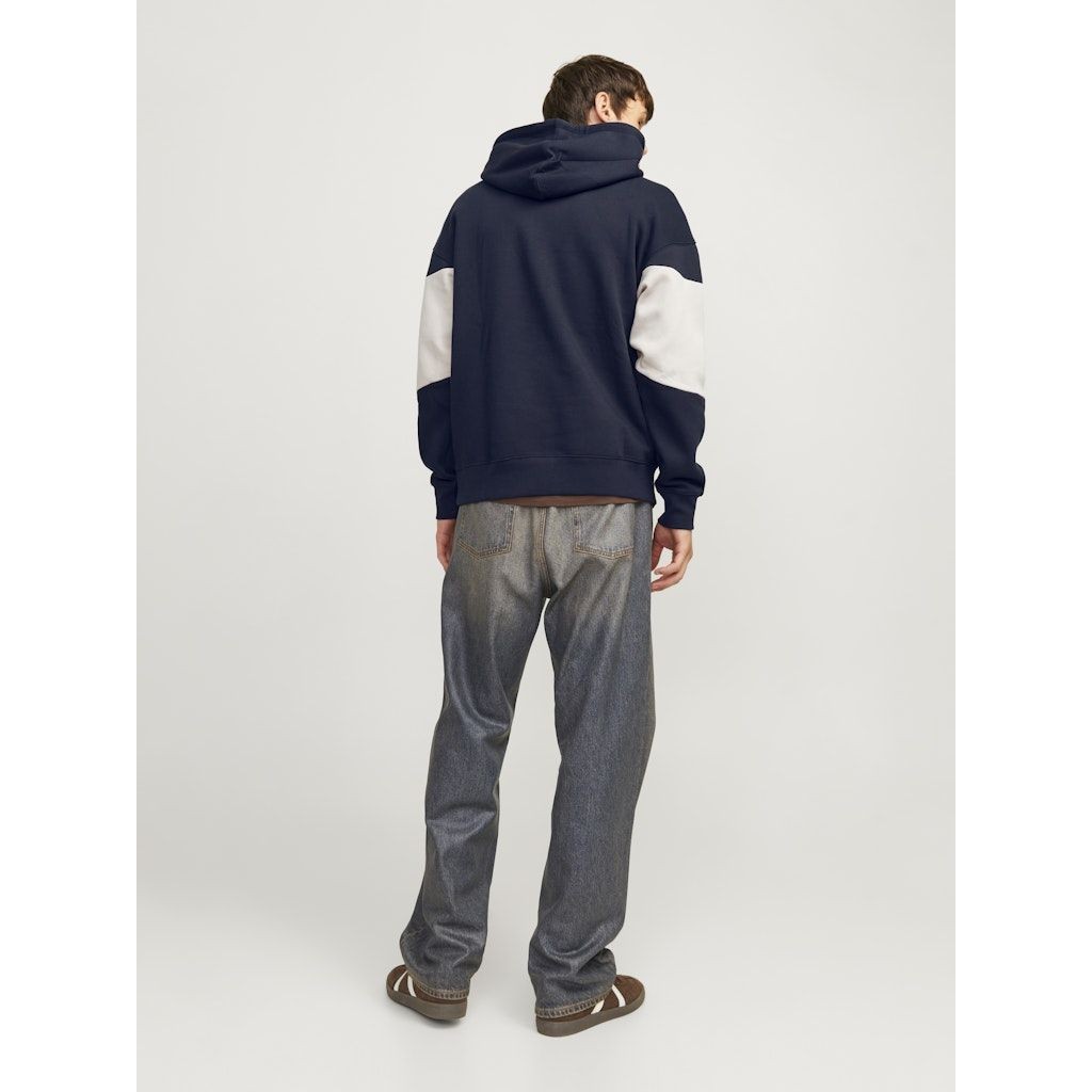 JACK & JONES Džemperis vyrams, Mėlyna, Legacy blocking sweat hood 5