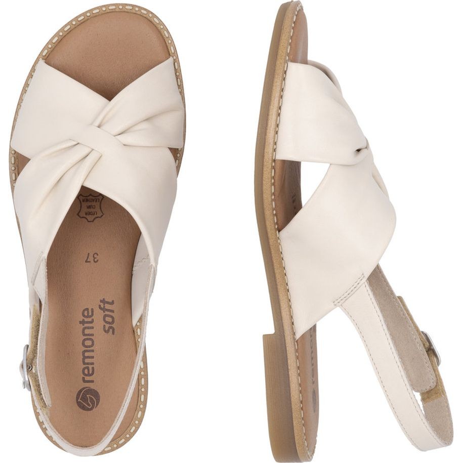 REMONTE Basutės moterims, Smėlio, Sandals 9