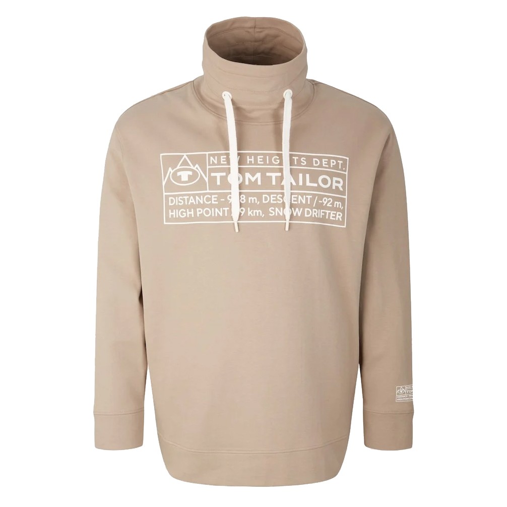 TOM TAILOR Megztinis vyrams, Smėlio, Megztinis