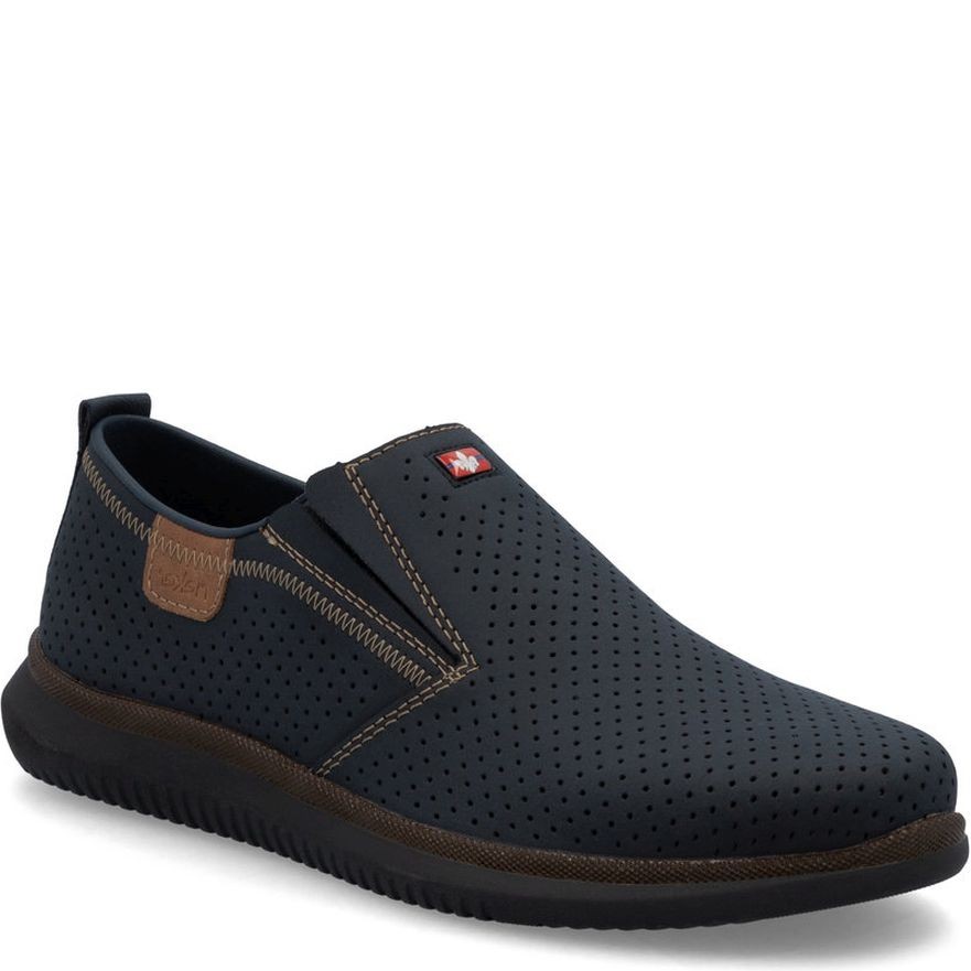 RIEKER Loaferiai vyrams, Mėlyna, Slipper 1