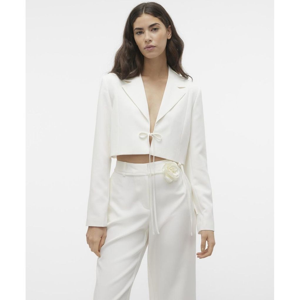 VERO MODA Švarkas moterims, Balta, Vmflorenti blazers 2