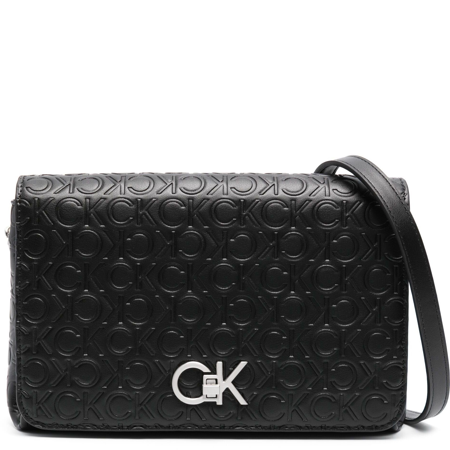 CALVIN KLEIN Rankinė per petį moterims, Juoda, Re-lo shoulder bag 1