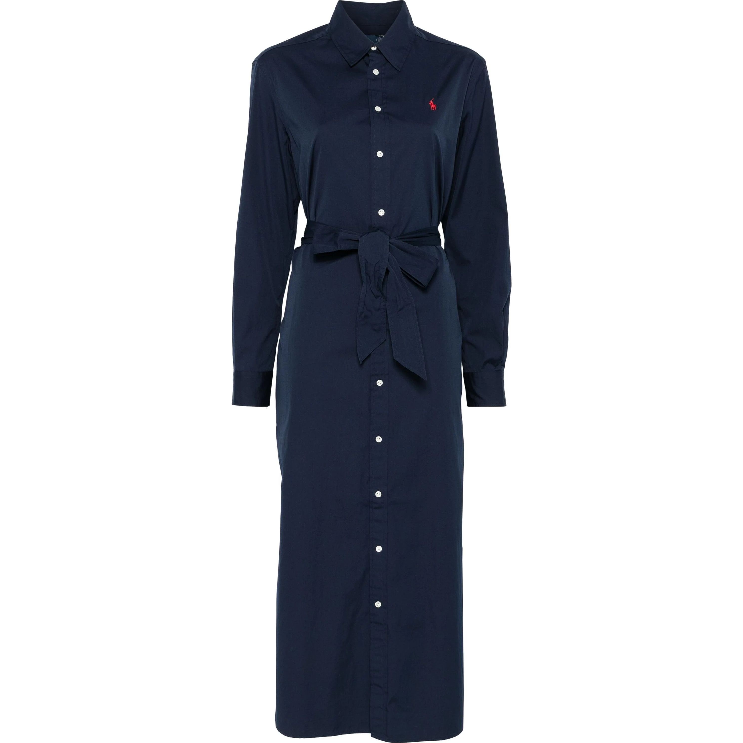 POLO RALPH LAUREN Maxi suknelė moterims, Mėlyna, Long sleeve day dress 1