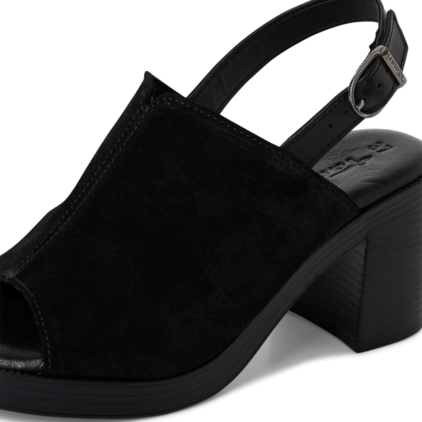 TAMARIS Basutės moterims, Juoda, Sandal heel 6
