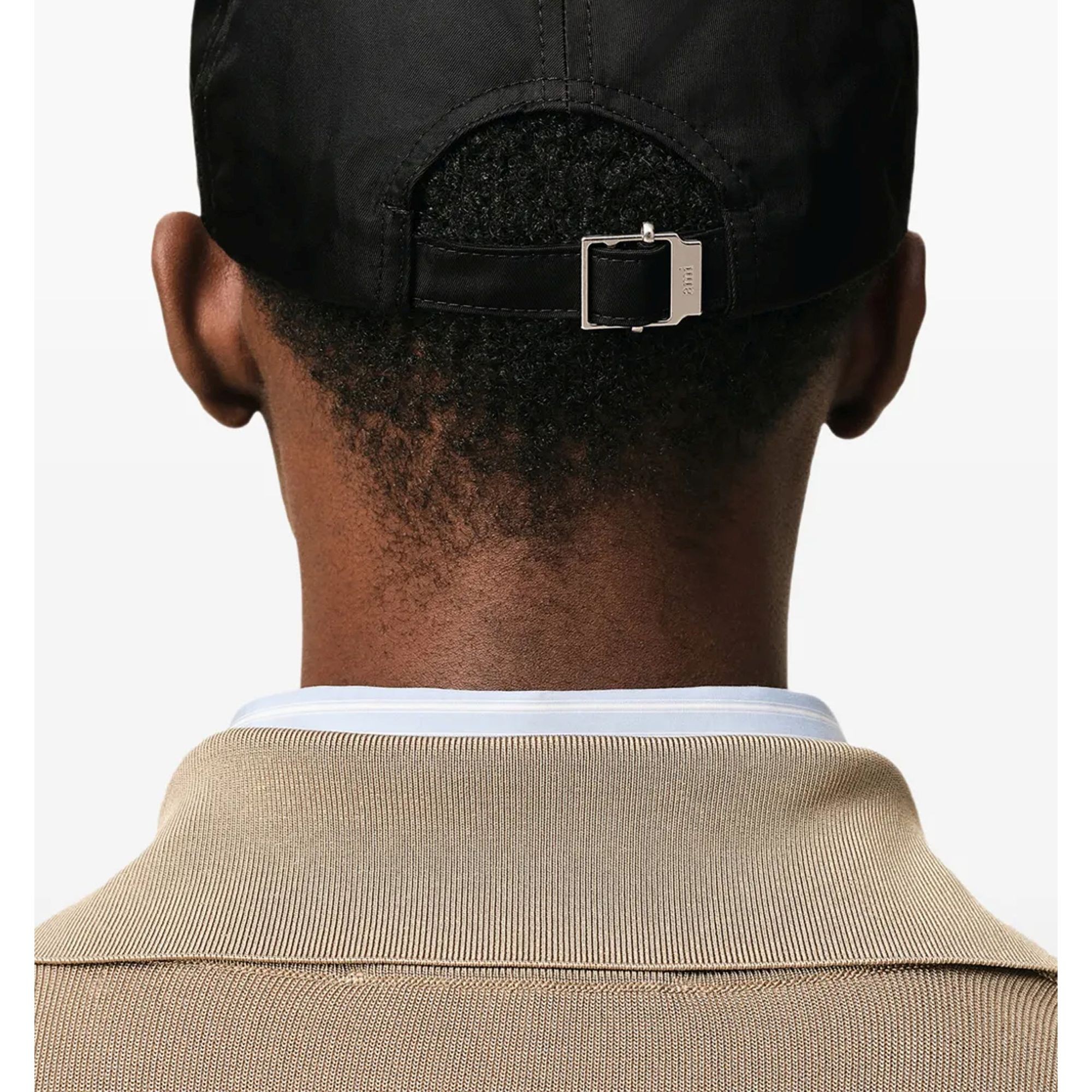 AMI PARIS Kepurė, Juoda, Ami de coeur stud cap 3