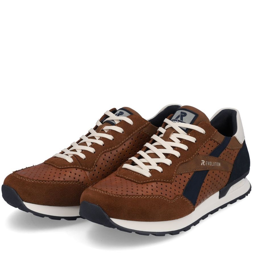 RIEKER Laisvalaikio bateliai vyrams, Ruda, LEISURE 10