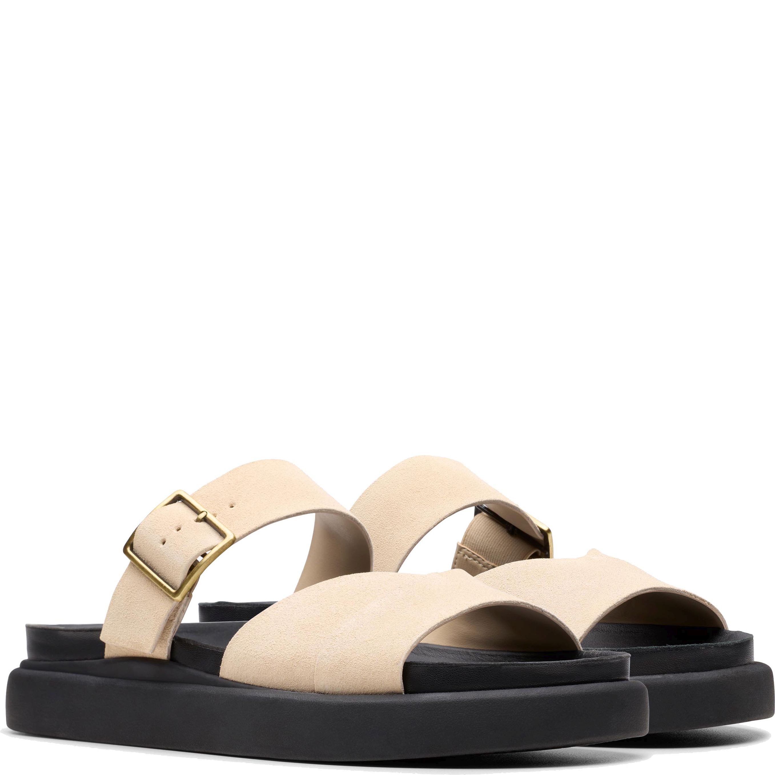 CLARKS Basutės moterims, Smėlio, Aristella sandals 1