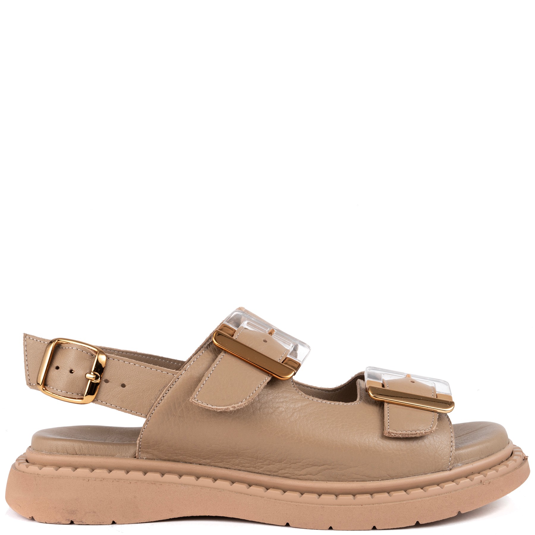 LA CONTE Basutės moterims, Smėlio, Sandals 25SS 2