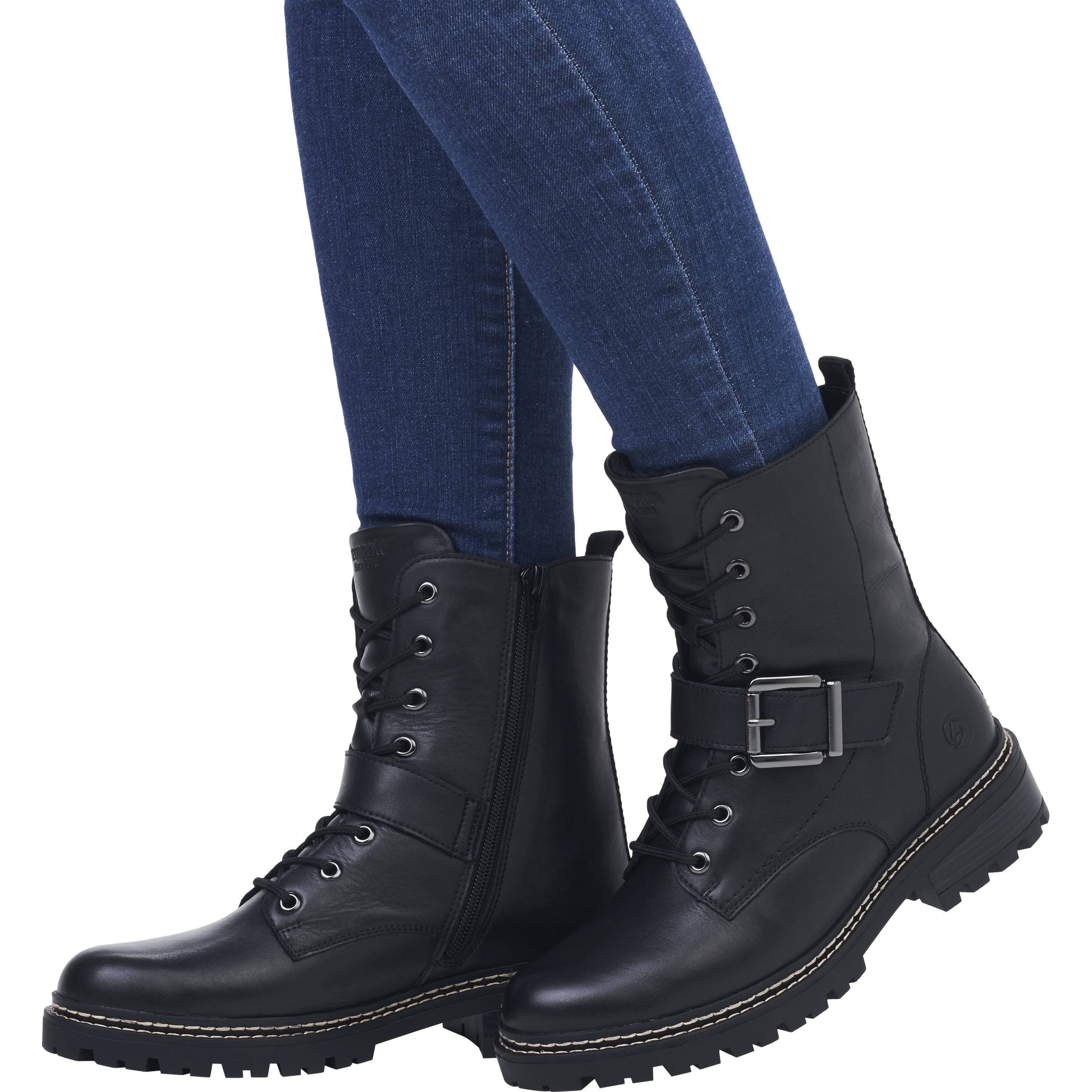 REMONTE Aulinukai moterims, Juoda, Ladies mid height boots 2